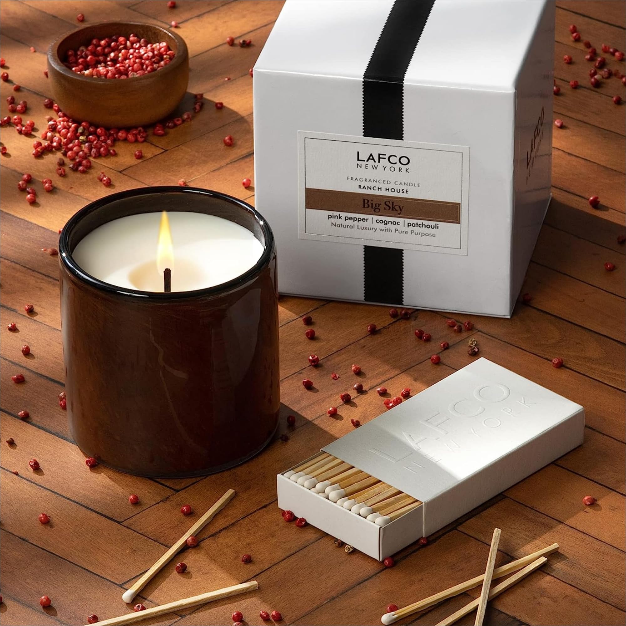 Amazon.com: LAFCO New York Signature Candle, Big Sky - 15.5