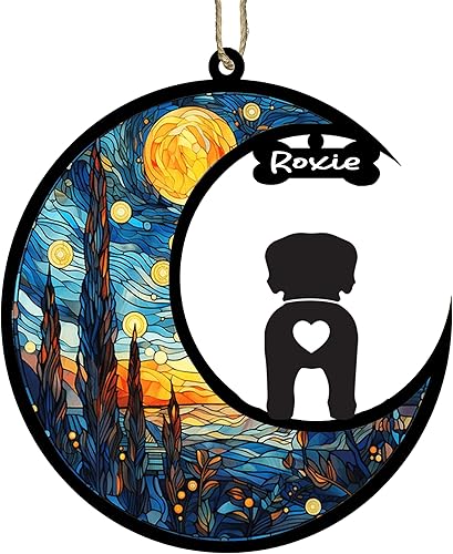 Miniatura 6 de Staffordshire Bull Terrier - Adorno de Navidad para perro, Staffordshire Bull Terrier Dog Suncatcher Ornamento para perros, razas de perros con