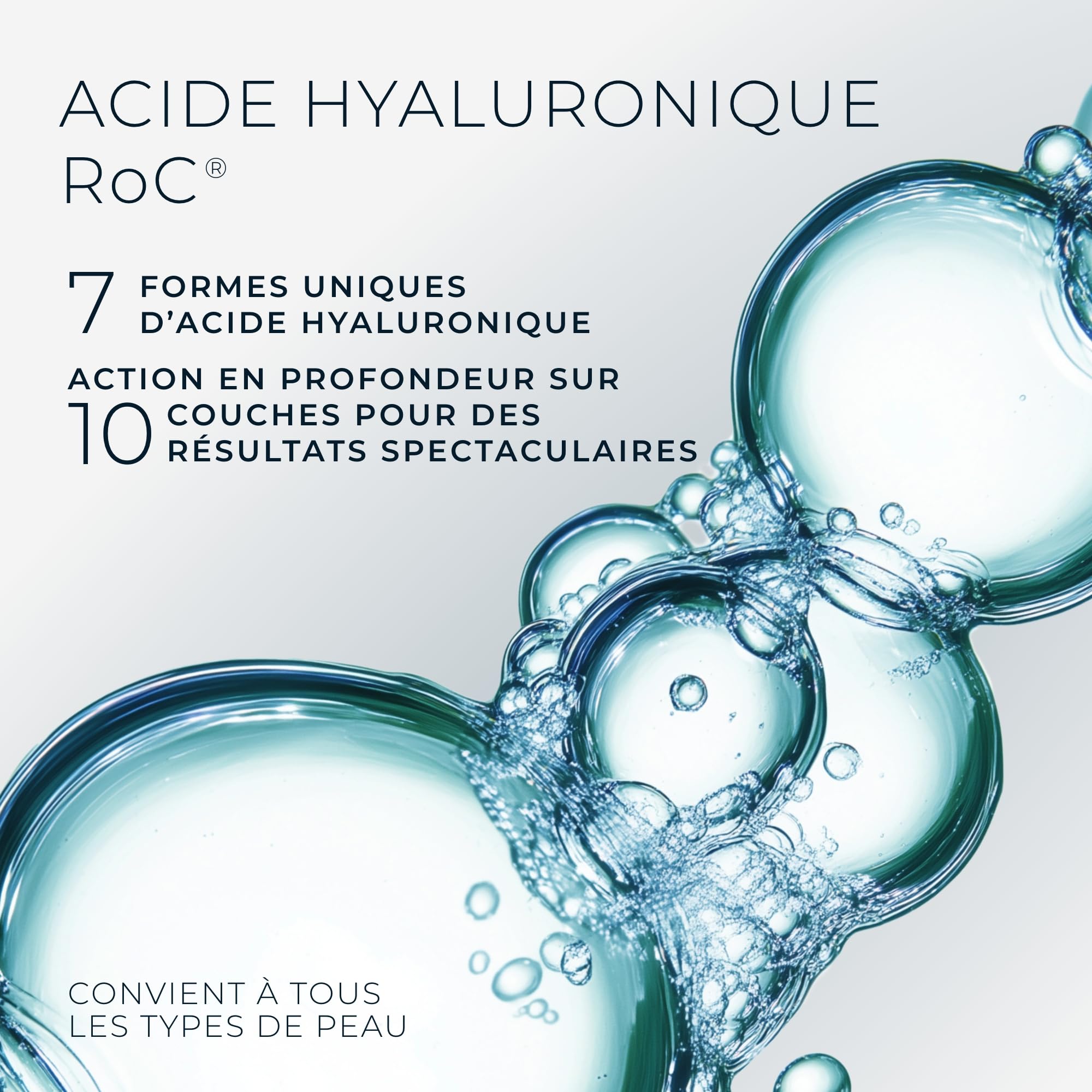 RoC Hydra+ Serum Stick | Soin de la peau aux peptides et à l'acide hyaluronique pour le visage | 30 g
