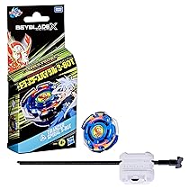 Hasbro Beyblade X, X-Over Project, Starter Pack Dranzer Spiral 3-80T con trottola e Lanciatore