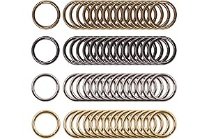 1 Inch Webbing Strap Loops - Zinc Alloy Oval Welded O Ring Buckle