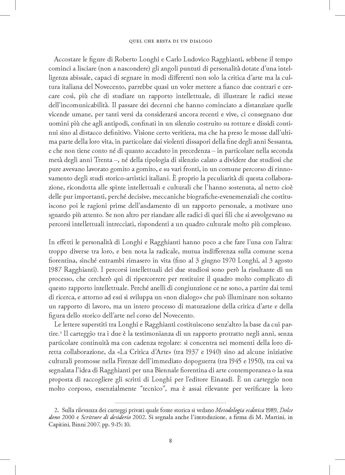 Longhi e Ragghianti. Quel che resta di un dialogo. Lettere 1935-1953