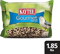 Vista 9 de Kaytee Wild Bird - Pastel de semillas gourmet para cardenales, carboneros, juncos, herrerillos, pájaros carpinteros y más, 2 libras