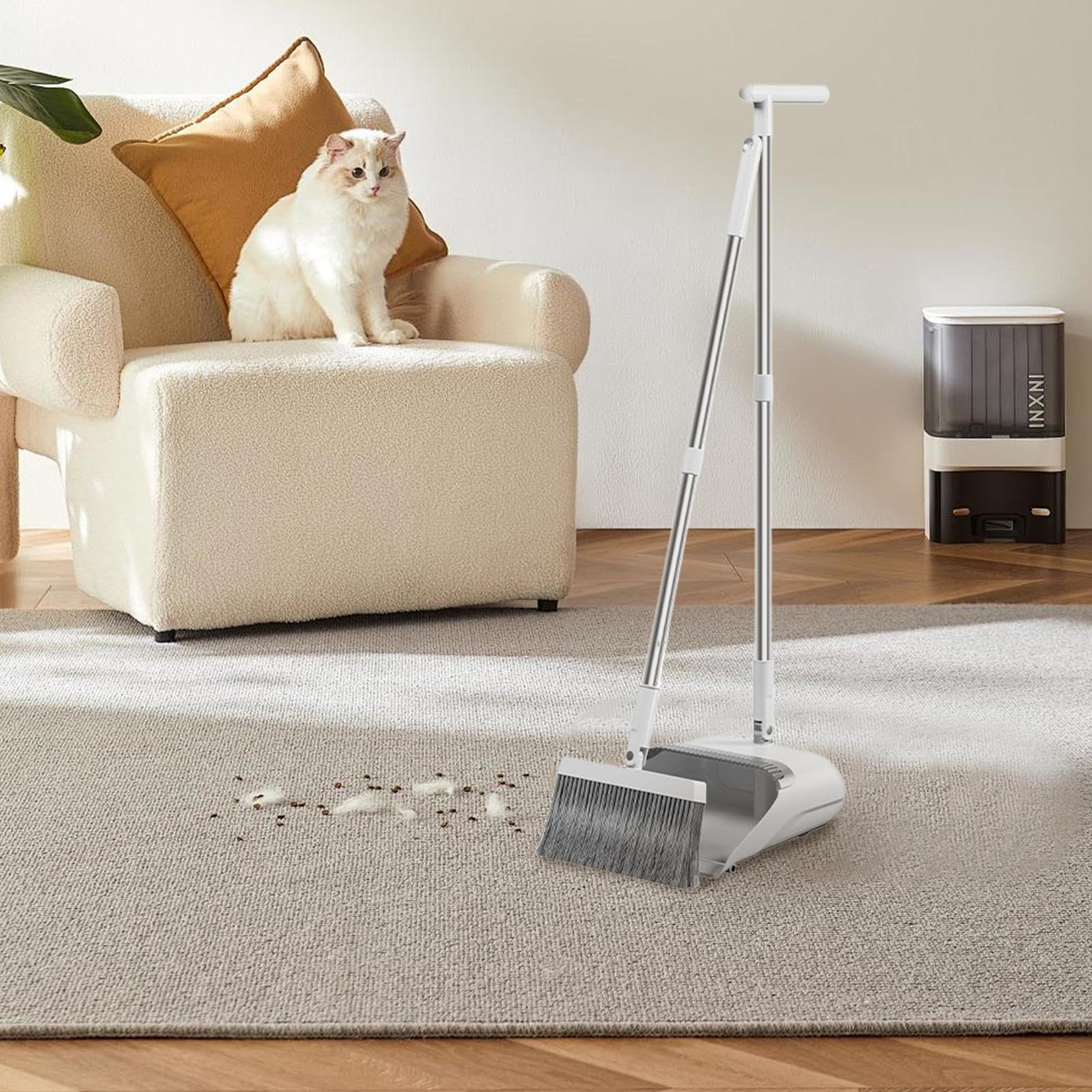 Besen und Kehrschaufel-Set für Zuhause Leichte Flexible Faltbare