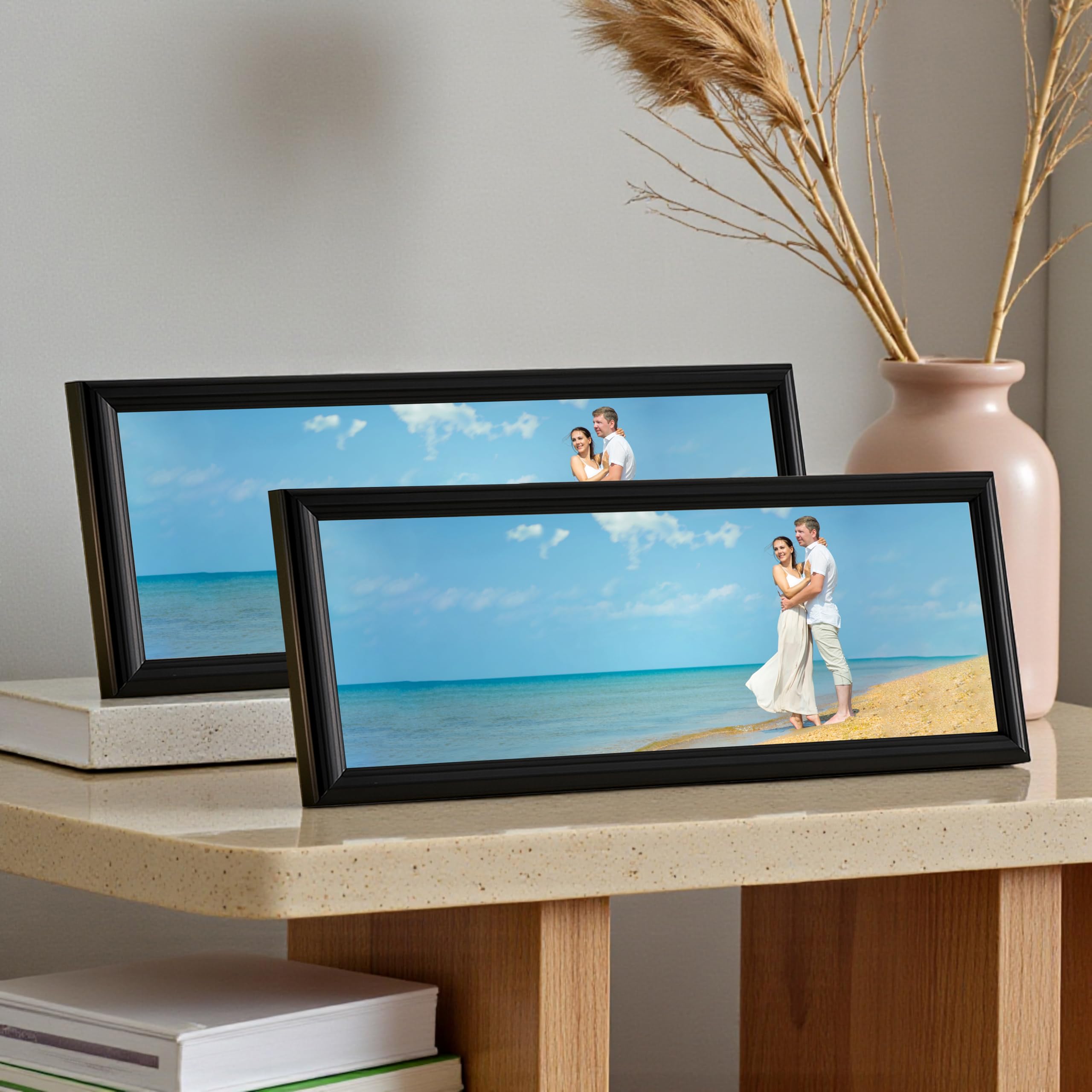 Art Street Horizontal Photo Frame Set of 2 for Tabletop Display