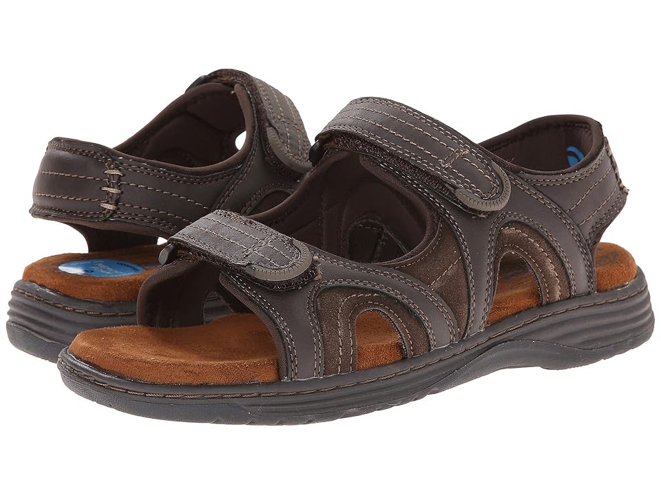 

Nunn Bush Randall Two-Strap Sandal (Brown CH) Men's Flat Shoes