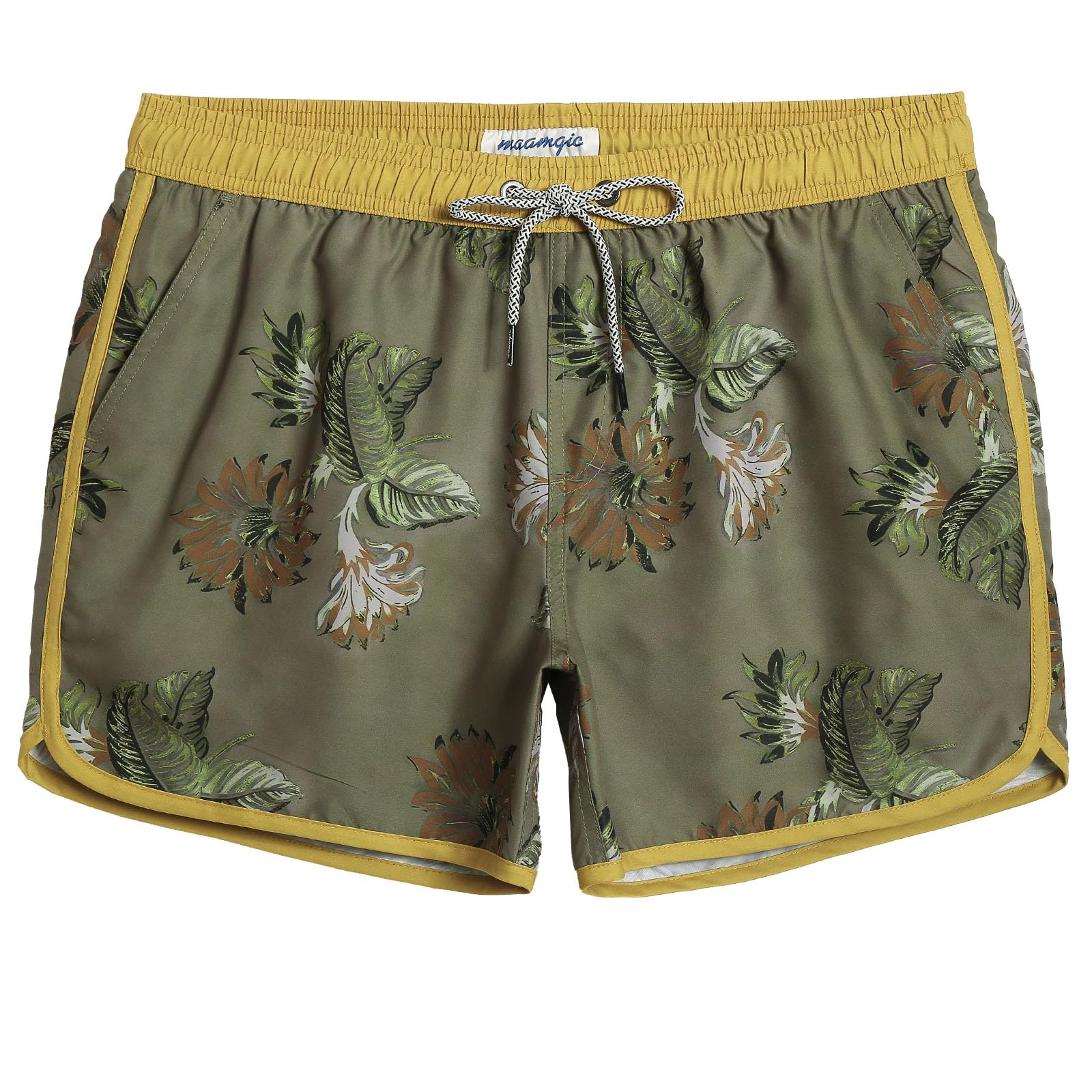 MaaMgic Bañador Hombre de Natación Secado Rápido Interior de Malla Pantalones Cortos d'Aire Vintage 80s 90s — view 29