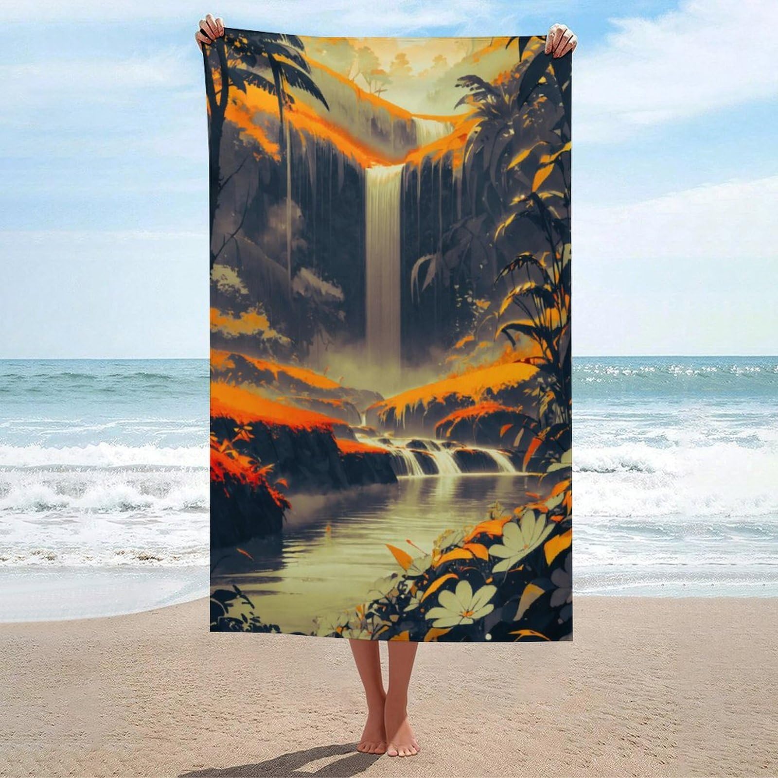 Serviettes de plage adultes ultra-absorbantes pour éliminer l'humidité au spa