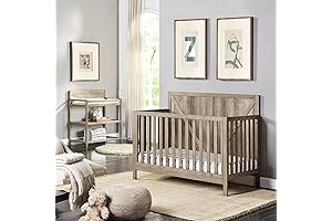 Suite Bebe Barnside 4-in-1 Vintage Chestnut Convertible Crib: A Rustic Crib for...