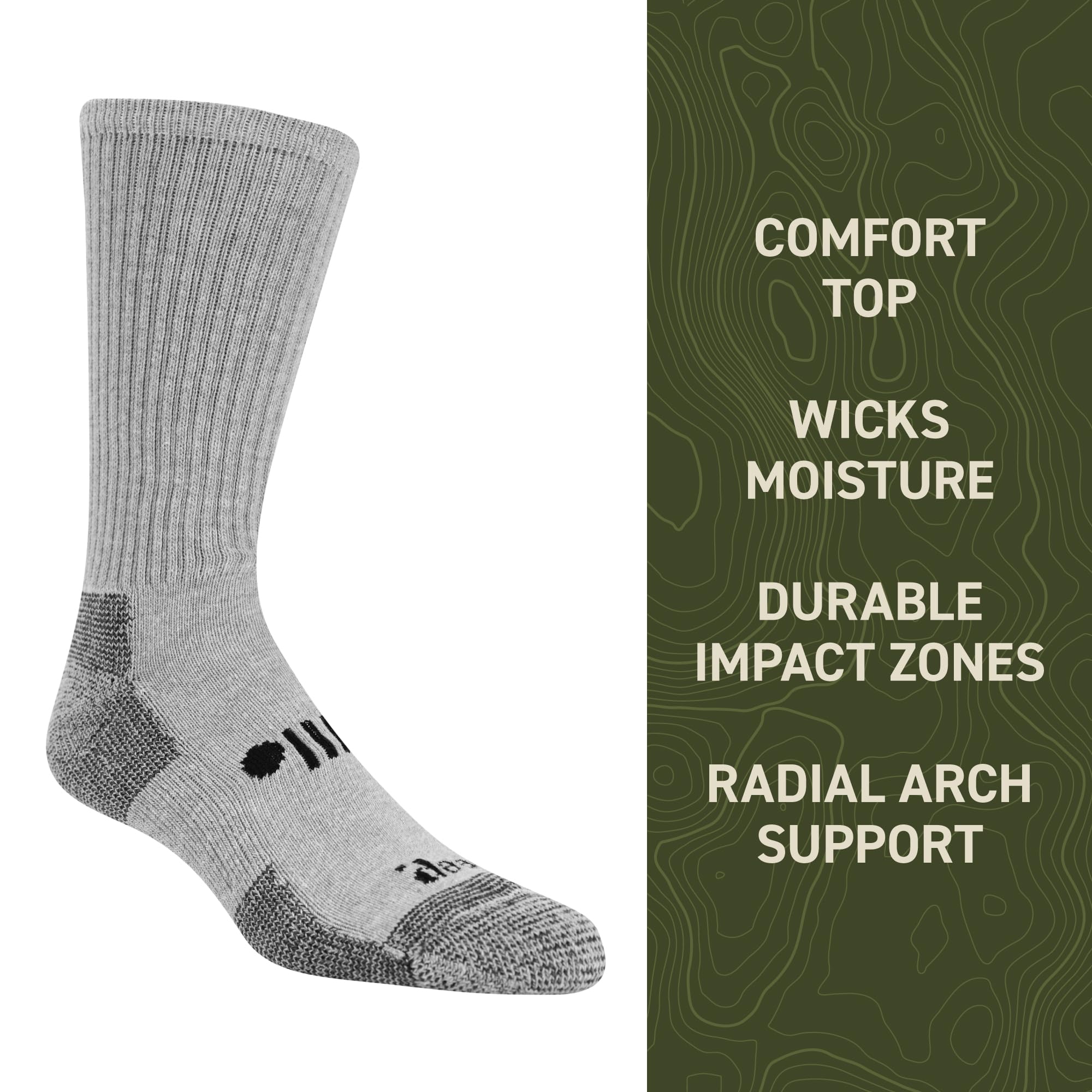 Jeep Klassische Herren-Socken aus Baumwolle, 3 Paar, feuchtigkeitsableitend und gepolsterter Komfort