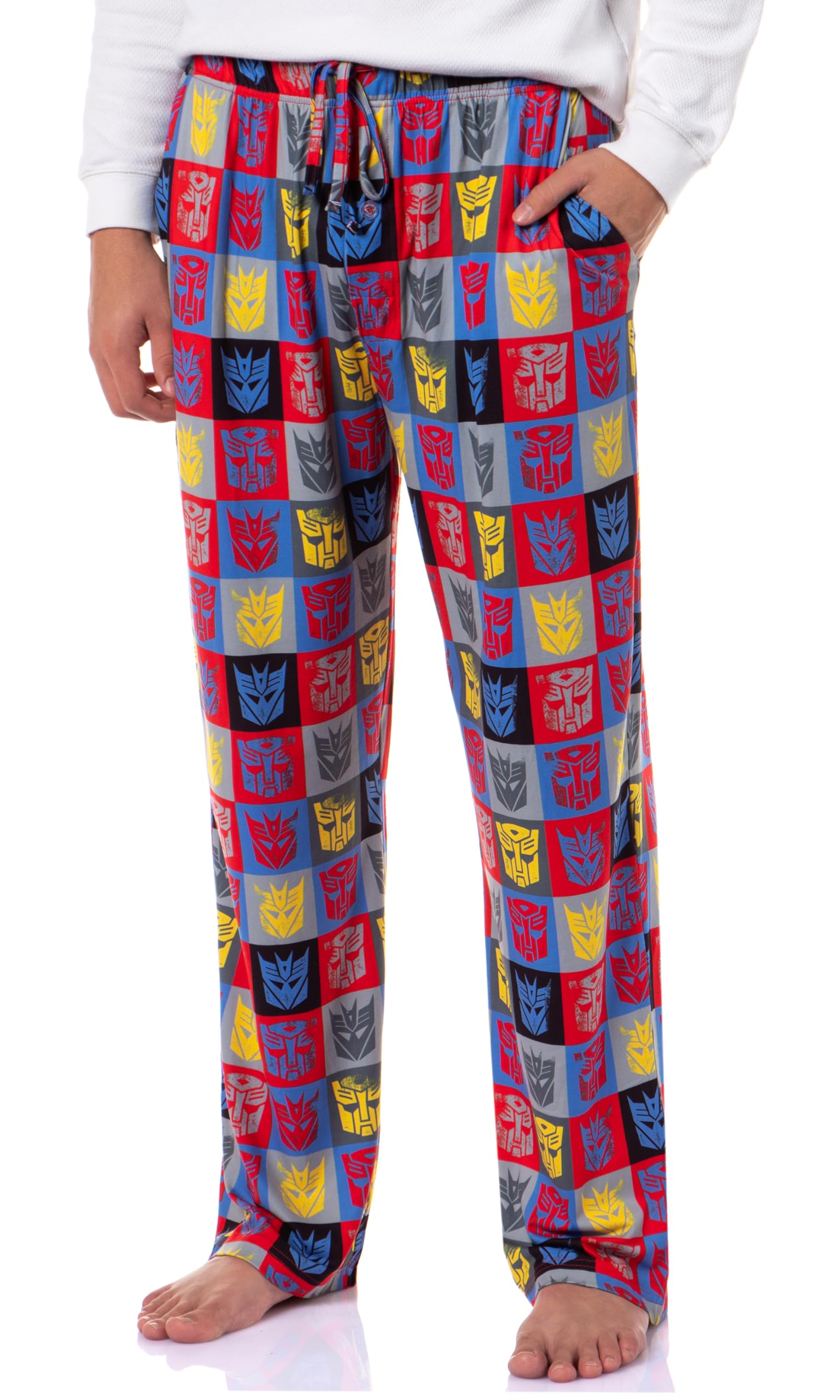 Intimo Men's Square Panels Transformers Multiple Styles Sleep Pajama Pants, L