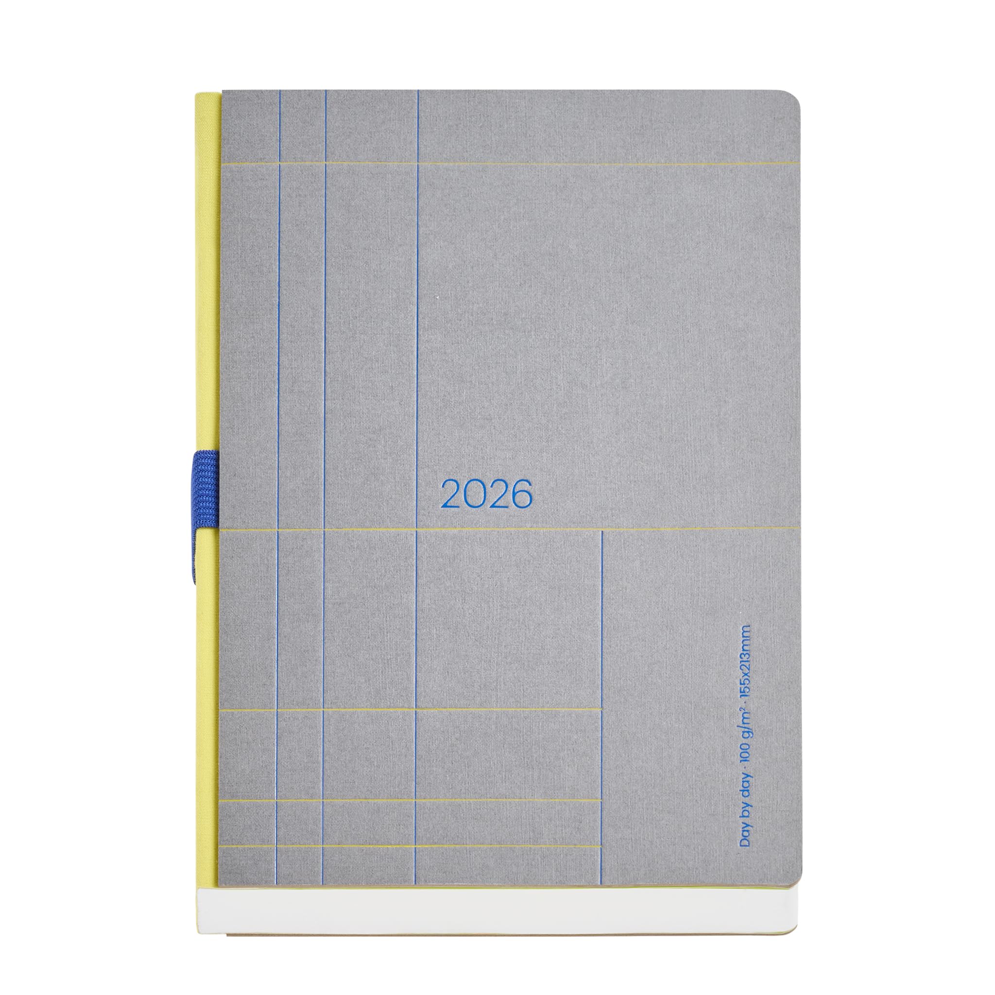 Agenda Miquelrius 2026 Día Por Página - Formato A5+, Cubierta Símil Piel Gris, Papel De 100 G/m², Trilingüe (ES-EN-PT)