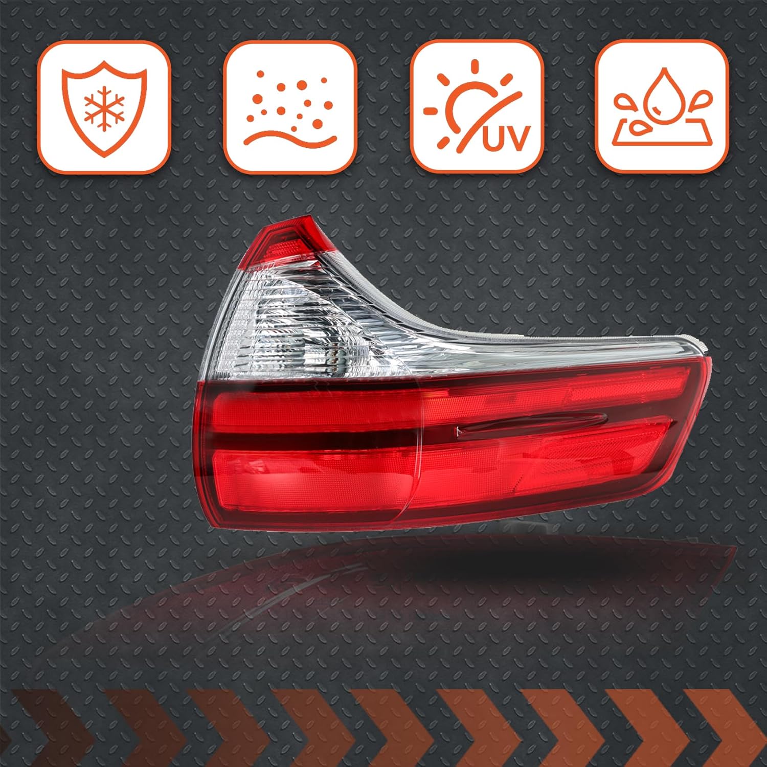 labwork Passenger Side Tail Light Replacement for Toyota Sienna Base L LE XLE Limited Model 2015-2020 Rear Tail Light Brake Lamp Assembly RH Right Side 8155008050 TO2805123