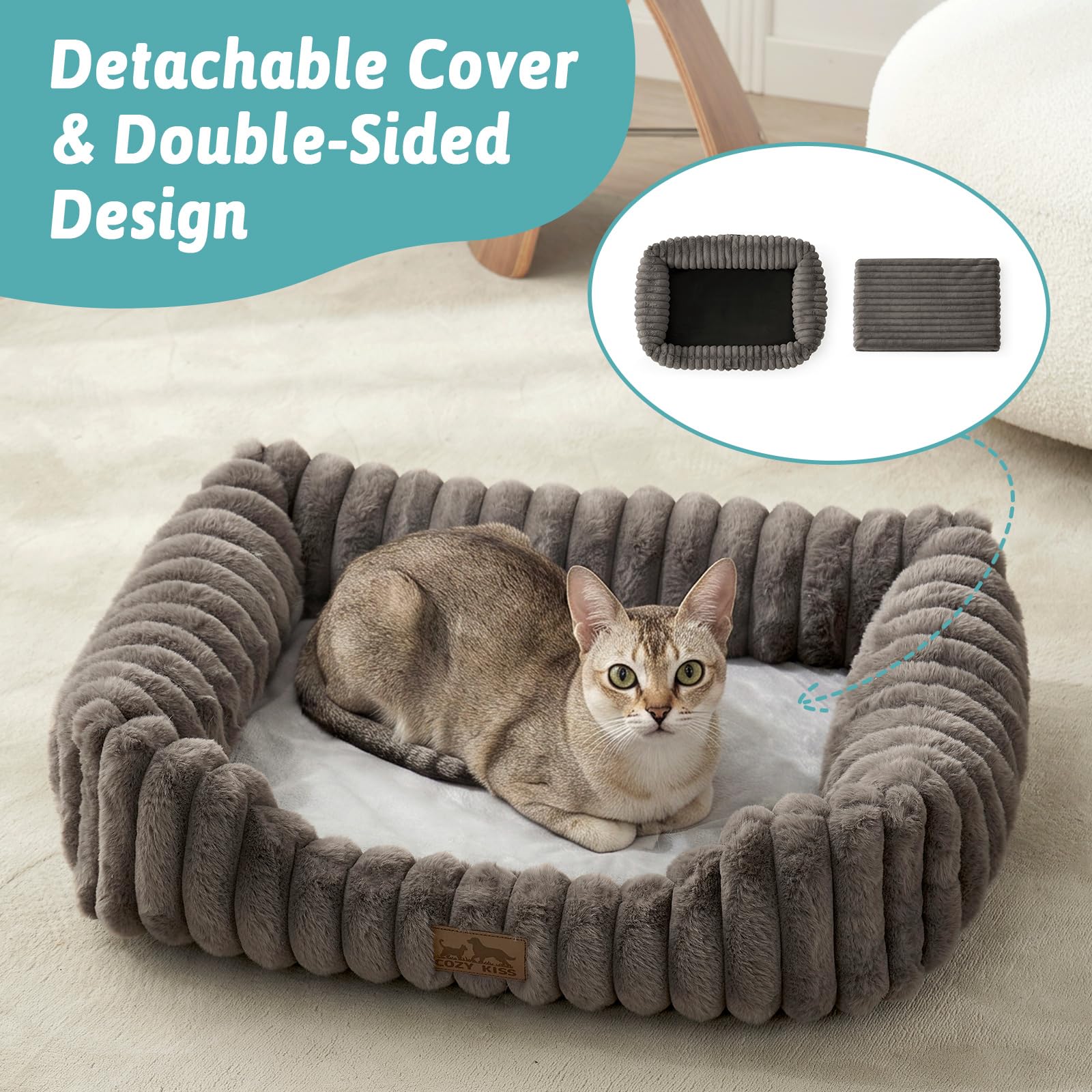 kISSねこ確認用 Amazon | COZY KISS 小型猫用整形外科ペットベッド - 洗える長方形
