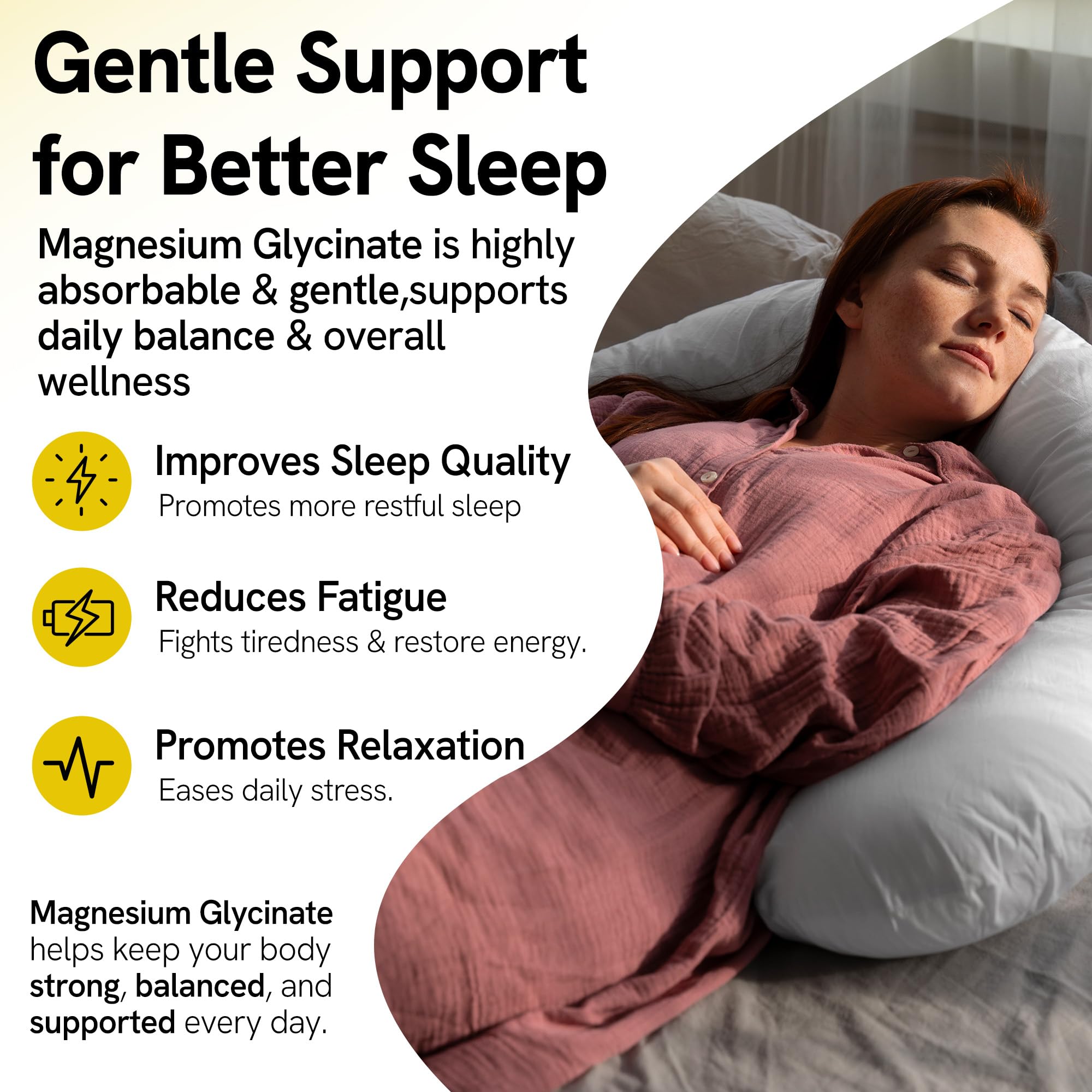 Magnesium Glycinate Softgels 400mg - 60 Soft Gels - High Absorption Magnesium Glycinate for Better Sleep, Muscle Recovery & Relaxation - Better Mood, Restful Sleep, Faster Recovery — Amazon image 8
