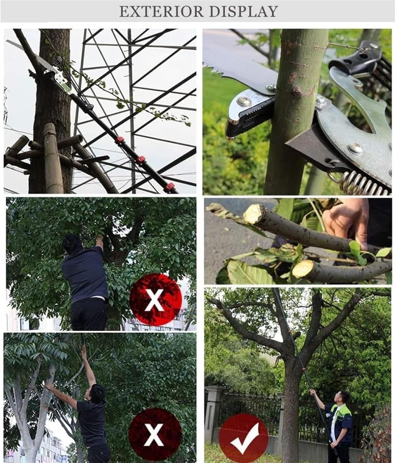 Telescopic Pole Saws Professional Telescopic Tree Pruner Extendable Pruning Saw Gardening Landscaping Branch