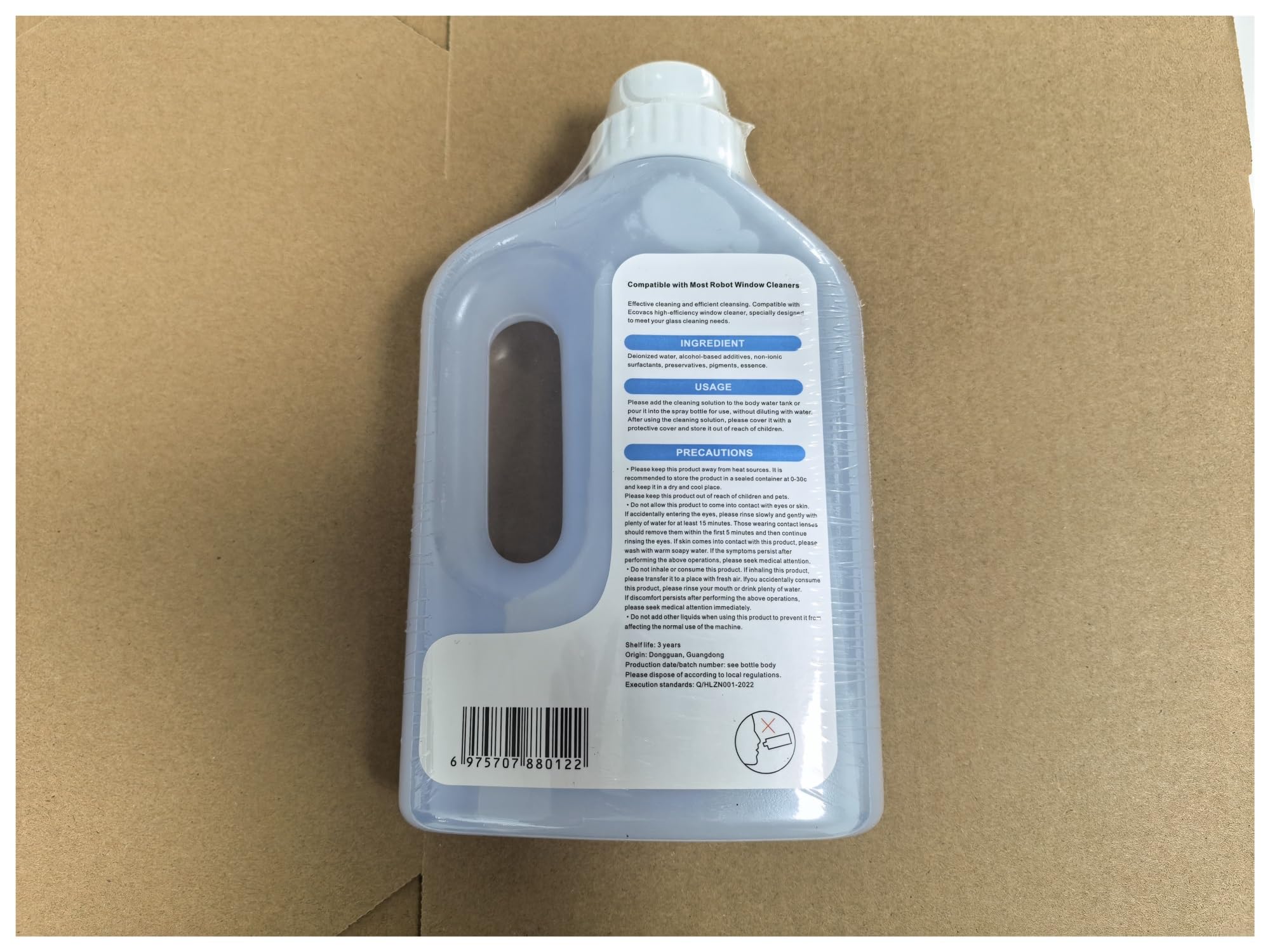 1 litro di detergente for vetri, liquido for la pulizia dei vetri. Compatibile con ECOVACS WINBOT W1 PRO