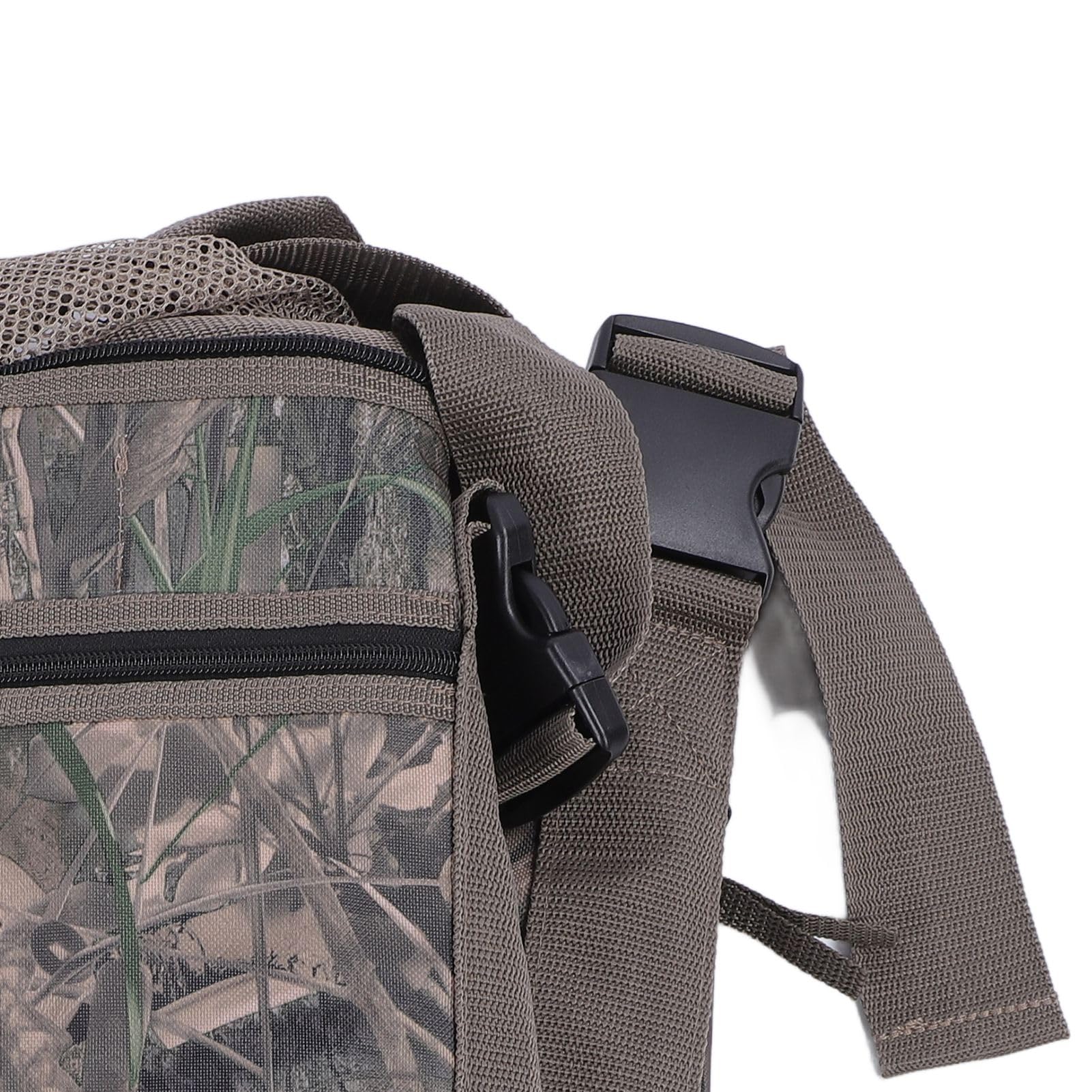Bolsa de señuelo de pato de 12 ranuras, tela Oxford, camuflaje, aves acuáticas, ganso, bolsa de señuelo con cubierta de malla para acampar al aire libre