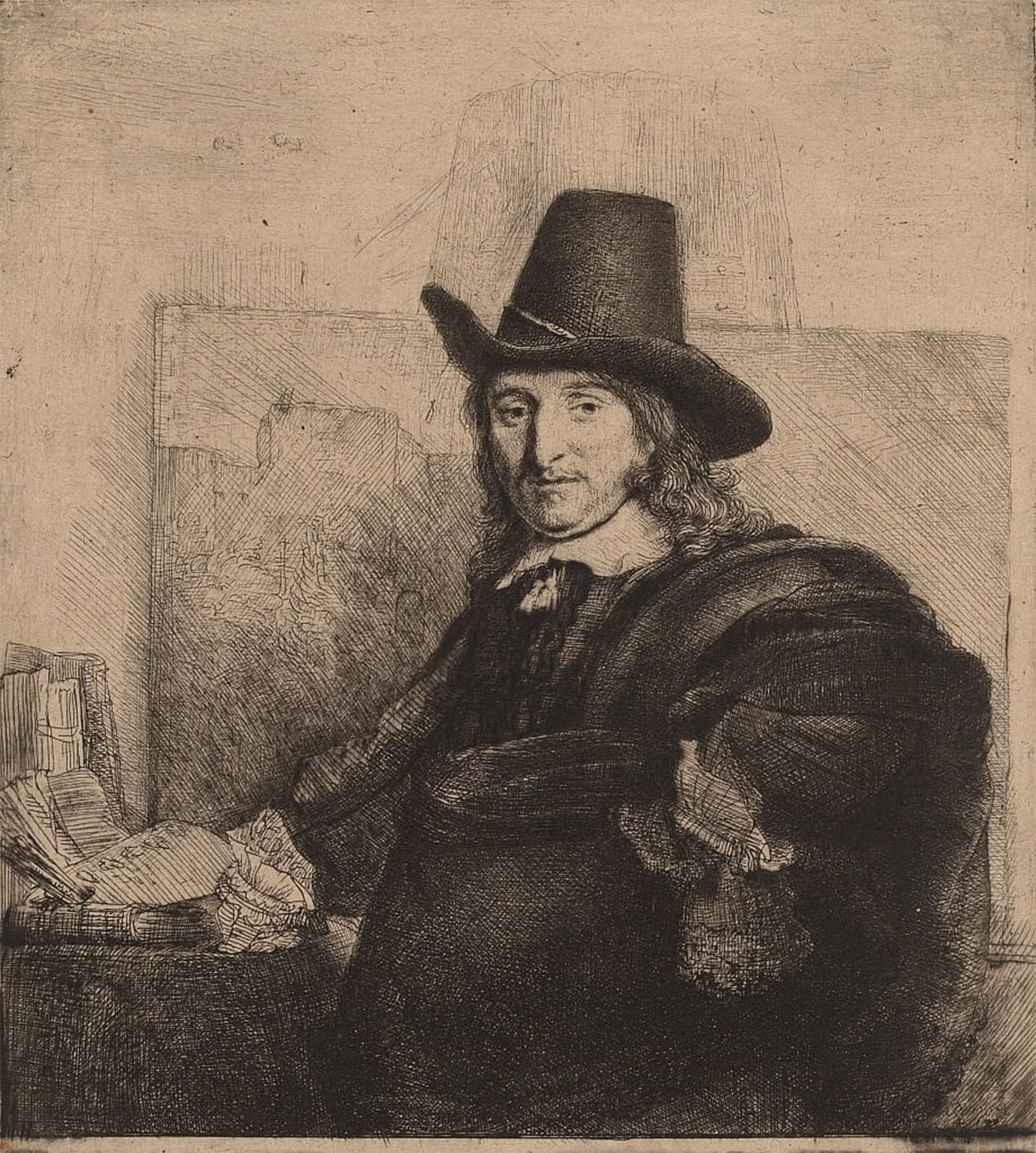 ARTXLXXBN Famous Prints Artwork Pictures Poster Painting Art Jan asselijn by Rembrandt van Rijn Artwork Landscape Pictures for Home Decor 60x90cm