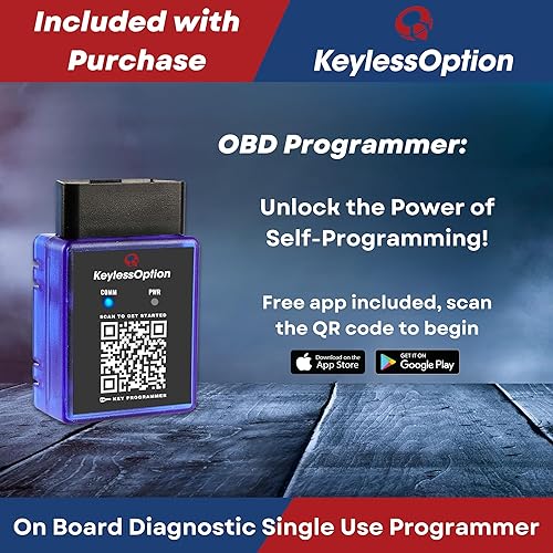 Miniatura 4 de Opción sin llave OBD Key Fob Programador DIY Plug and Pair Remote Key Fob Programación Herramienta de emparejamiento con aplicación de teléfono