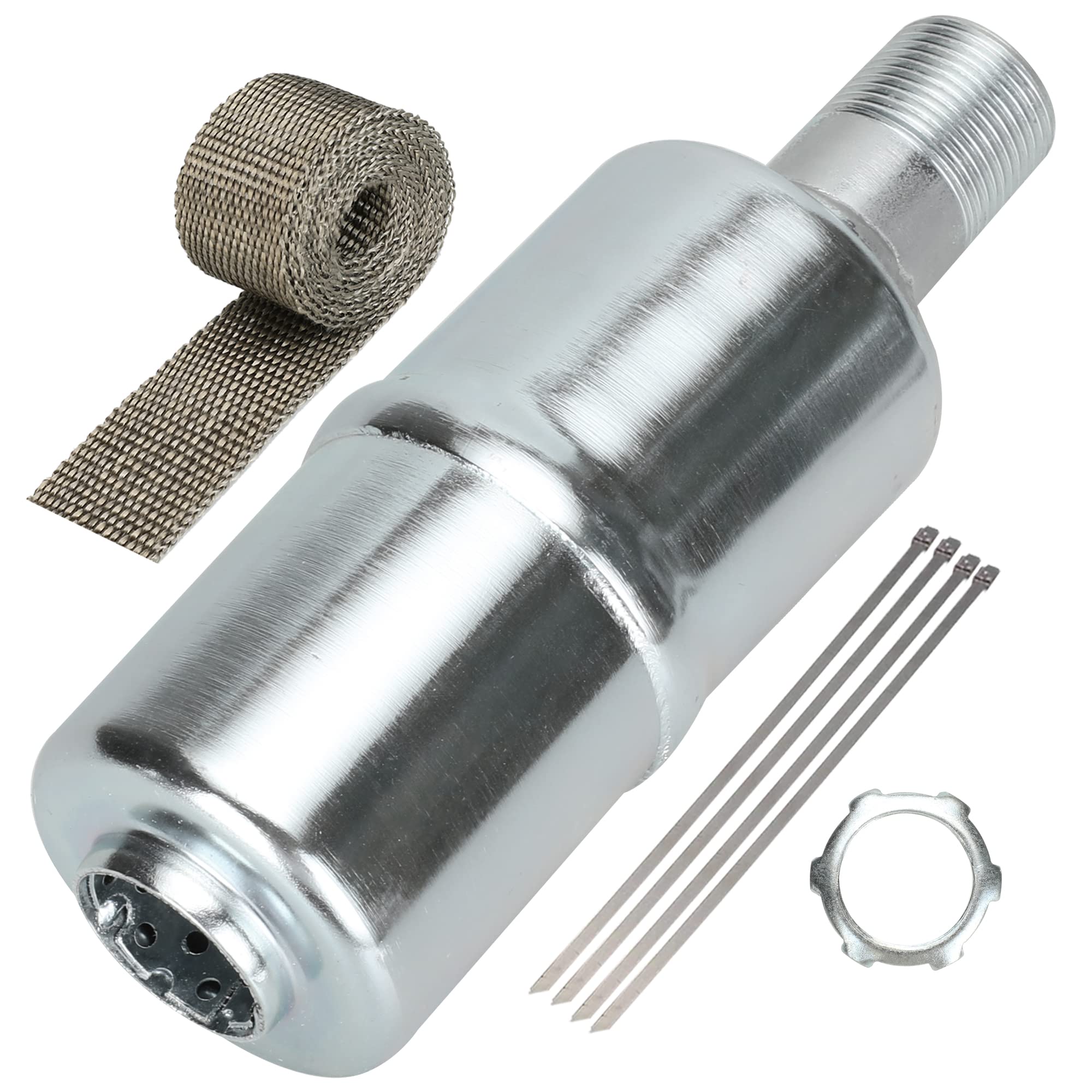 Amazon.com: GREHUA Exhaust Muffler with Heat Shield Wrap Roll for Predator  212cc 196cc 420cc 301cc 6.5hp GX160 GX200 GX390 CT200U BT200X KT196 CT100U  CC100X Baja Warrior MB200 Go Kart Engine Mini Bike