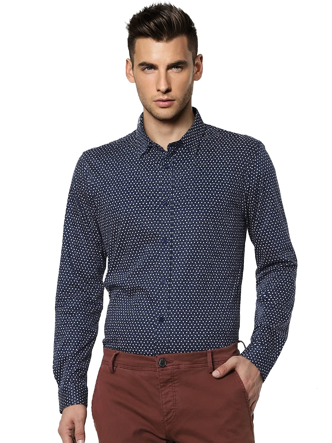 jack & jones Men's Polka Dots Slim Fit Casual Shirt-picture-12