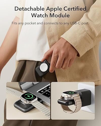 Miniatura 6 de ESR para estación de carga inalámbrica 3 en 1, cargador certificado para Apple Watch, soporte de cargador MagSafe de 15 W para iPhone, cargador