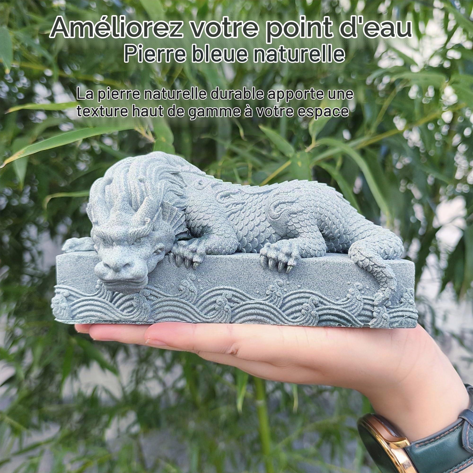 Cracheurs d'eau pour Petits bassins extérieurs, Statue-Fontaine de Jardin avec Pompe à Eau, Décoration paysagère sur Le thème des Animaux pour bassins à carpes Koï et Jardins