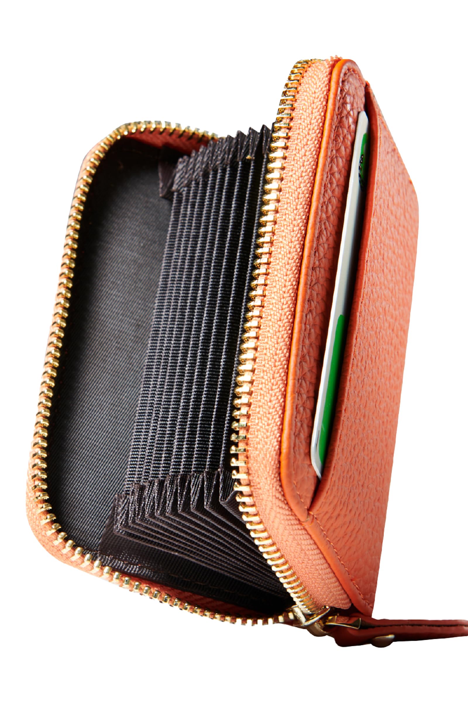 【77%OFF】【680円】 NEESE 天然牛革 最大15枚収納 スキミング防止 じゃばらカードケース