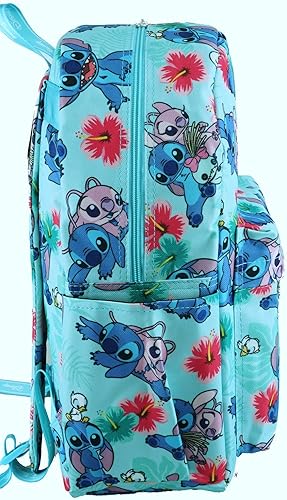 Miniatura 3 de Disney Lilo & Stitch - Mochila de lujo de 17 pulgadas con compartimento para portátil (aguamarina), Agua, Mochila para laptop