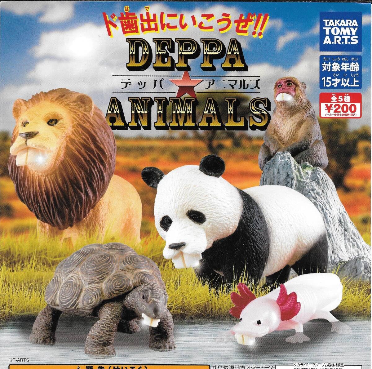 Amazon.co.jp: DEPPA ANIMALS デッパ アニマルズ 全5種フルコンプ