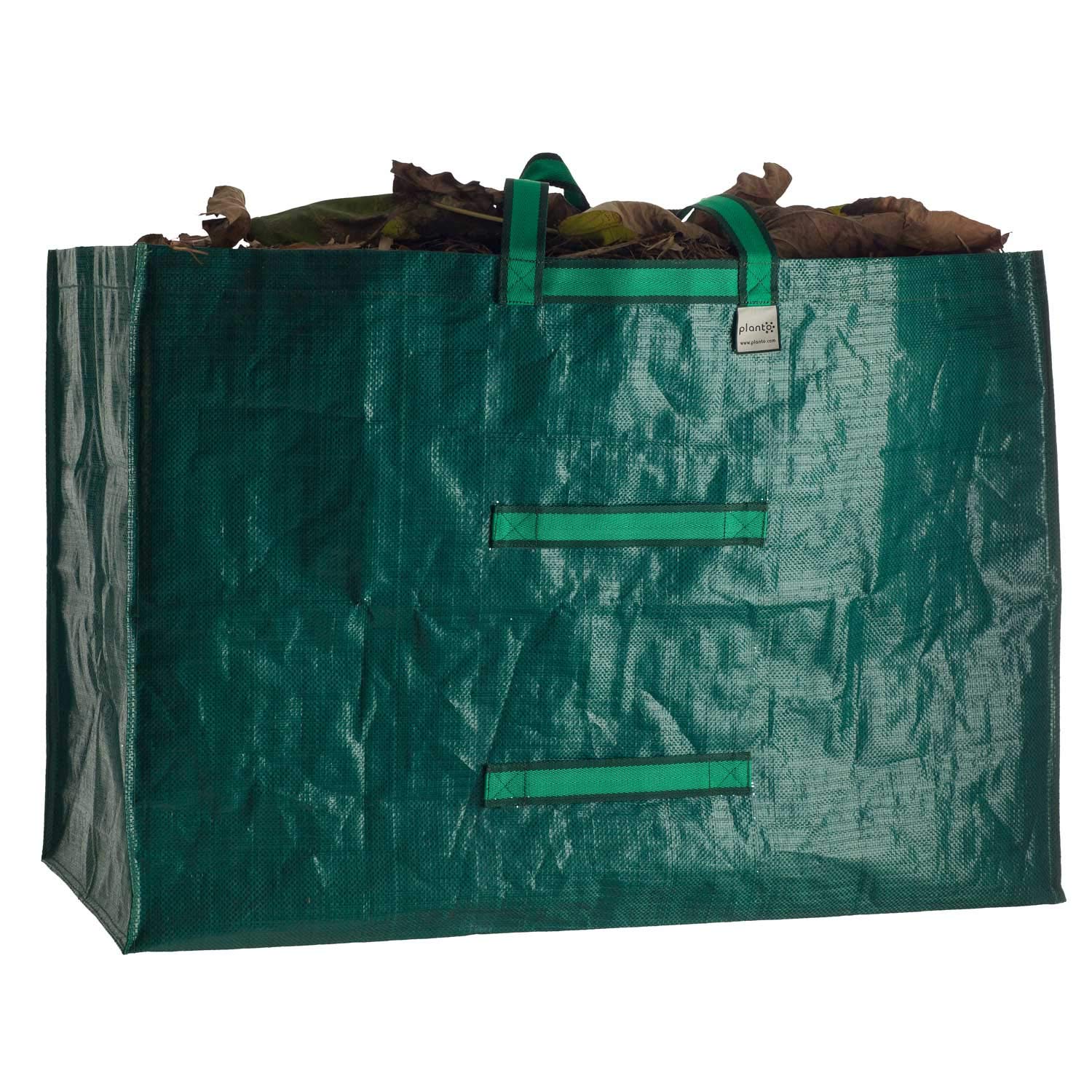 planto Jumbo Gartensack Gartenabfallsack Gartensammler Gartentasche Abfallsack Gartentaschen für Gartenabfall Laubsack in Profi-Qualität (250 Liter; Maße: ca. 87 x 60 x 48 cm) 2 Stück