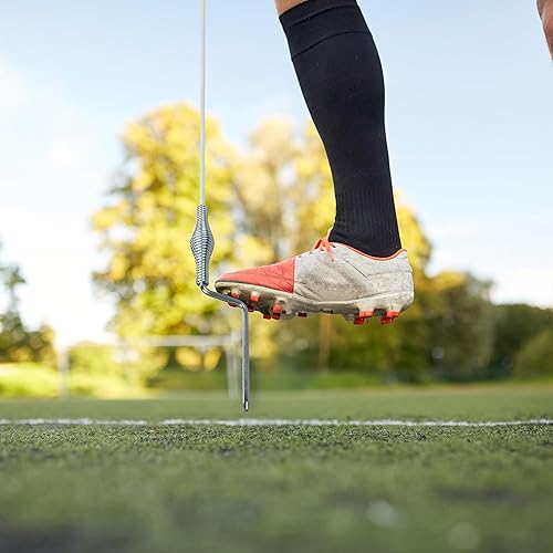Miniatura 6 de Get Out! Juego de banderas de esquina de fútbol de 4 a 60 pulgadas para entrenamiento de agilidad, banderas grandes de práctica de fútbol de 13 x 10