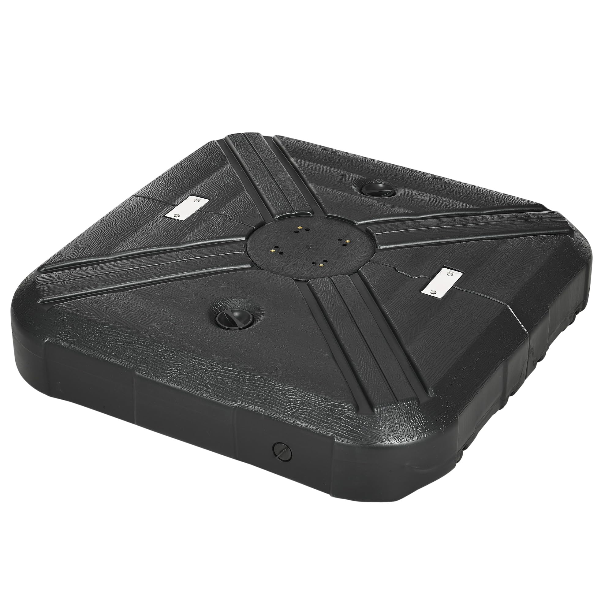 SIMILAR: Fillable Patio Cantilever Umbrella Base w/Wheels, HDPE Heavy-Duty Offset Umbrella Weights w/Steel Cross Base and Easy-Fill Spouts, 375lbs Water or 430lbs Sand Filled - Black