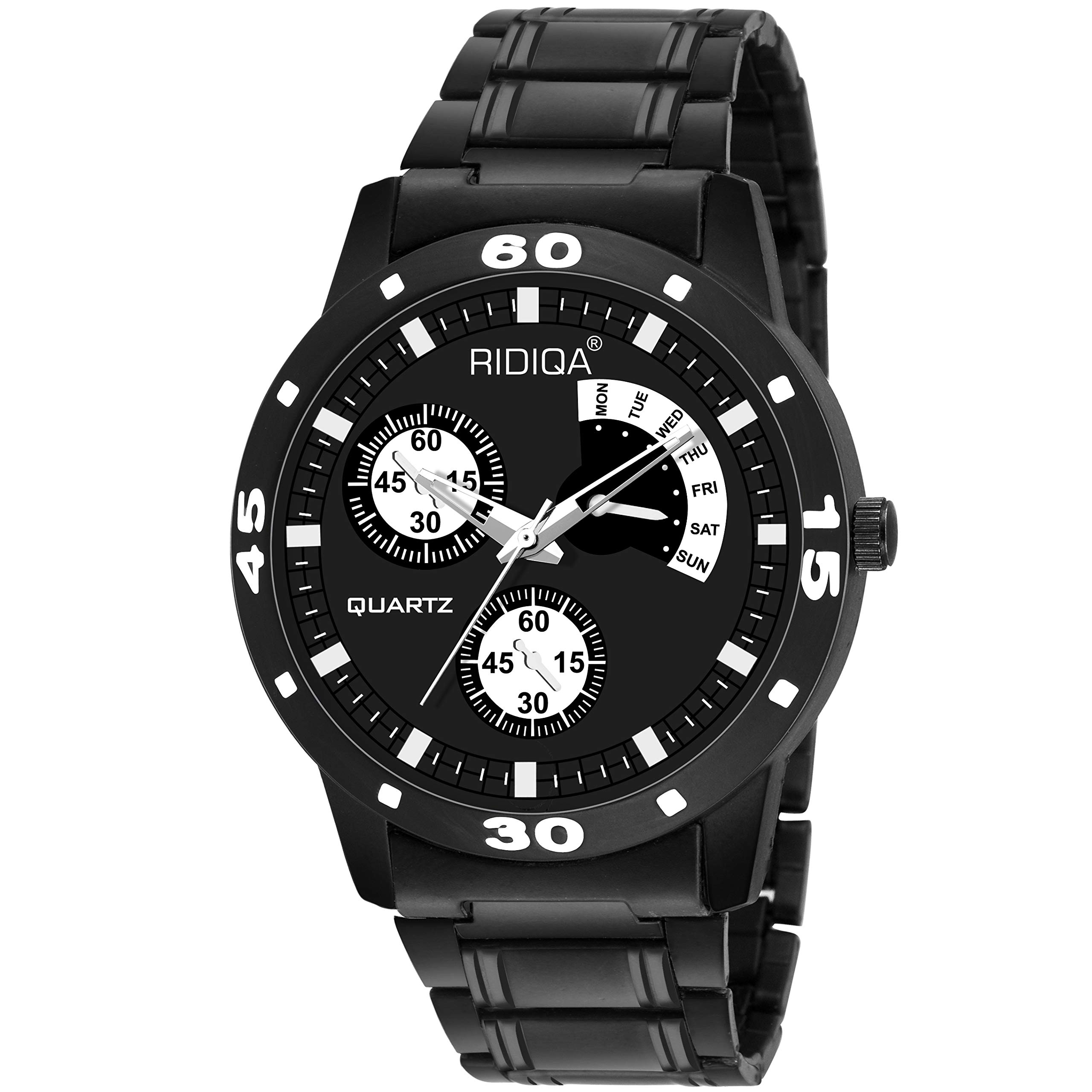 RIDIQA Analog Black Dial Wrist Watch for Men (B07MDX1JFZ) Amazon Price History, Amazon Price Tracker