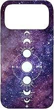 Celestial Moon Phase Lunar Cycle Astronomy Galaxy Nebula Case for iPhone 17 Pro Max