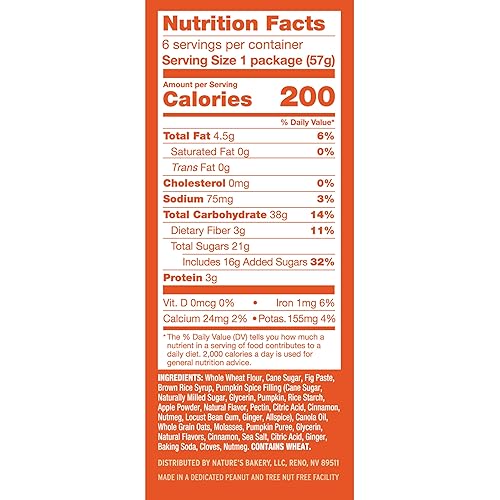 Miniatura 135 de Nature's Bakery Barra de higos, manzana y canela, 2 oz