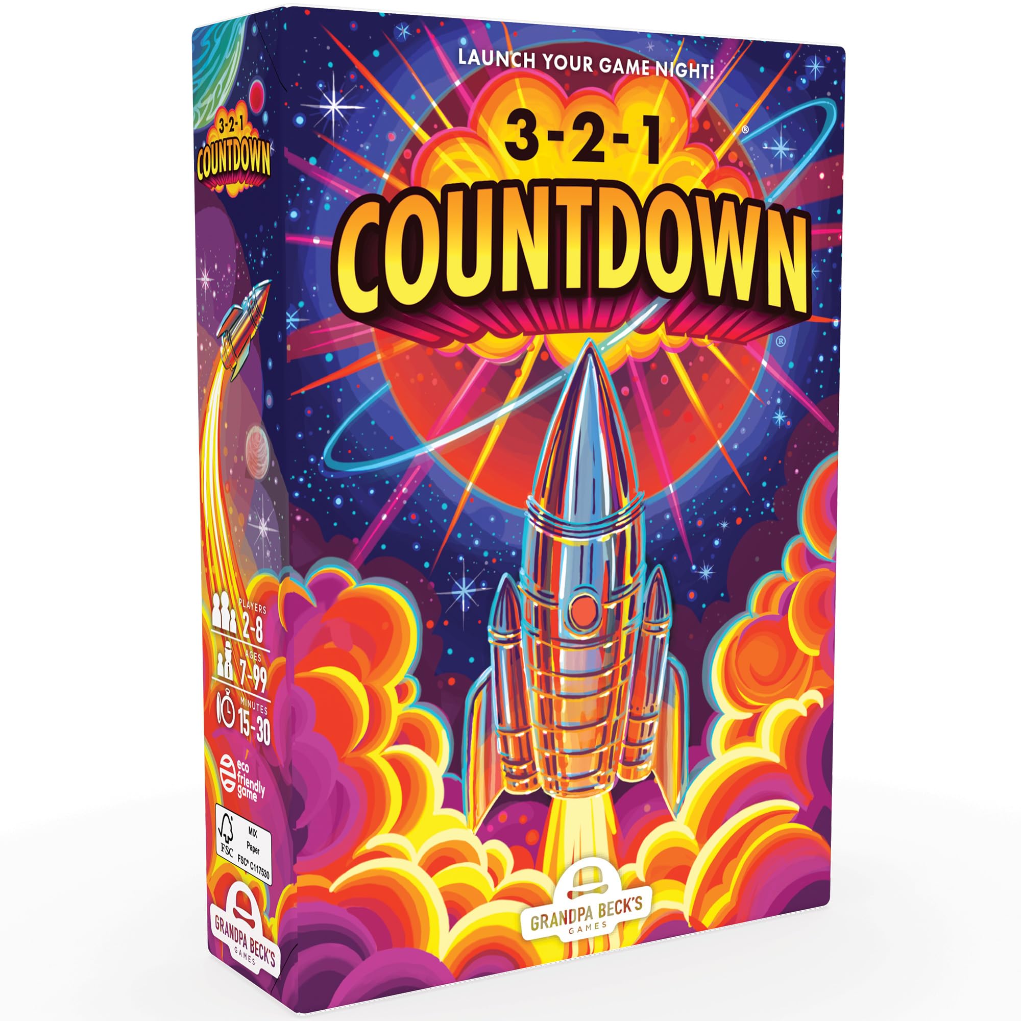Grandpa Beck's Games 3-2-1 Countdown | Hand Elimination Card Game for Kids, Teens, Family & Adults | from The Makers of Cover Your Assets | 2-8