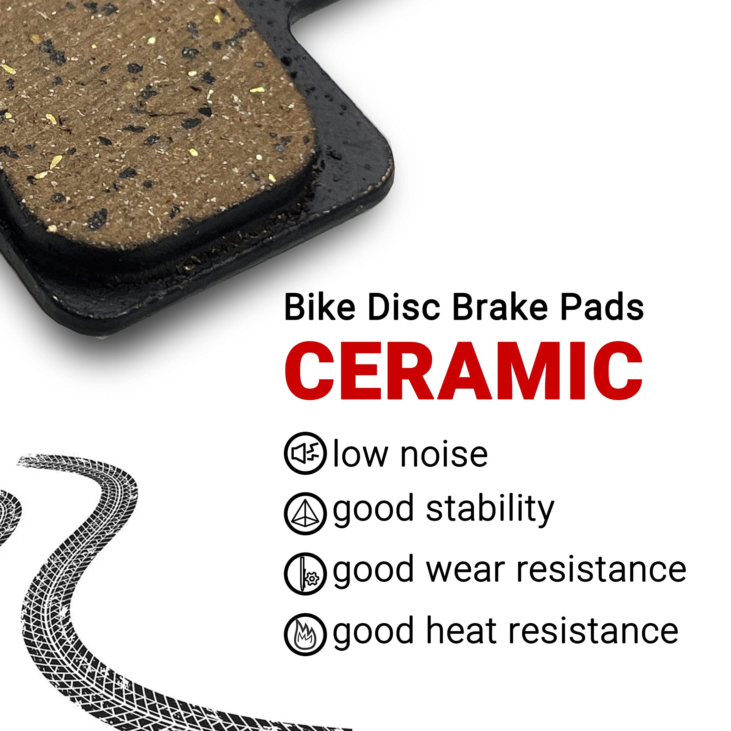 DYISLAND Lot de 4 paires de plaquettes de frein à disque pour TRP Tektro Shimano Deore DYISLAND Lot de 4 paires de plaquettes de frein à disque pour TRP Tektro Shimano Deore