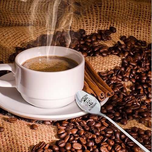 Miniatura 4 de Remifala Espresso Patronum - Cuchara de acero inoxidable para amantes del café, fanáticos de Harry Potter, cumpleaños, día de San Valentín, Navidad,