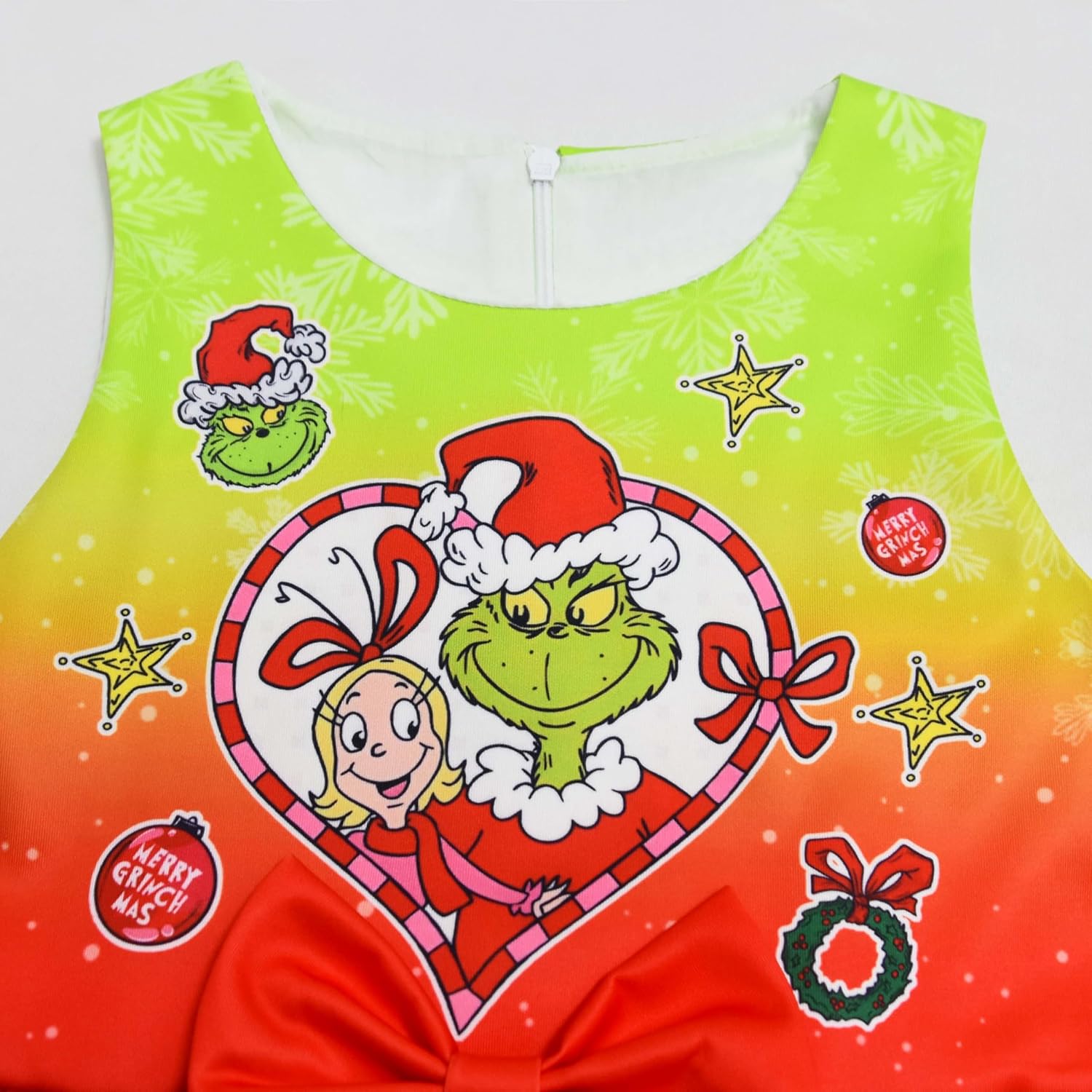 Cute Christmas Outfit for Little Girls - Sleeveless Princess Holiday Party Dress 3-10 Years - Image 4