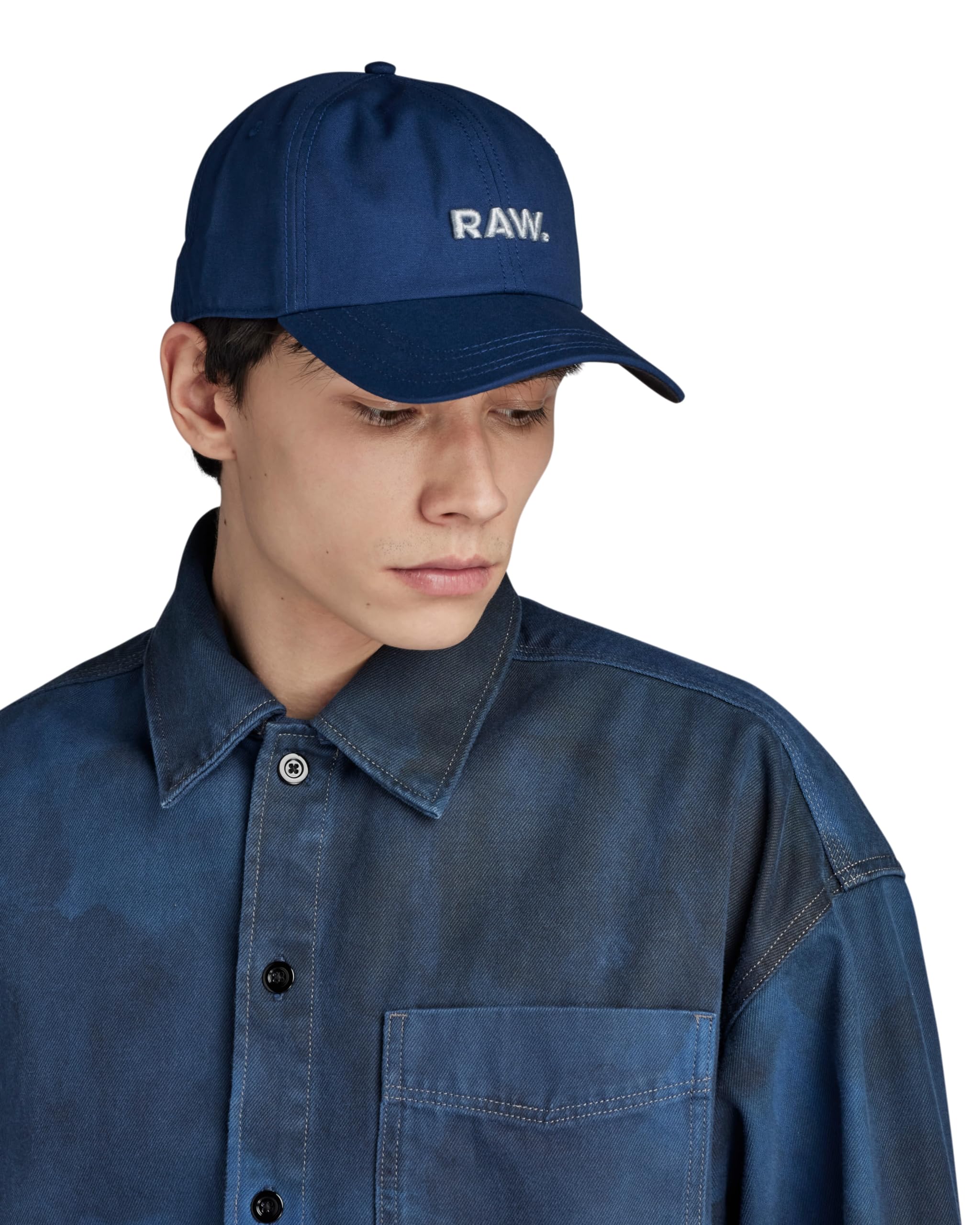 G-Star Men's Blue (Ballpen Blue D22308-C693-1822) Avernus Raw Artwork Baseball Cap, Pc