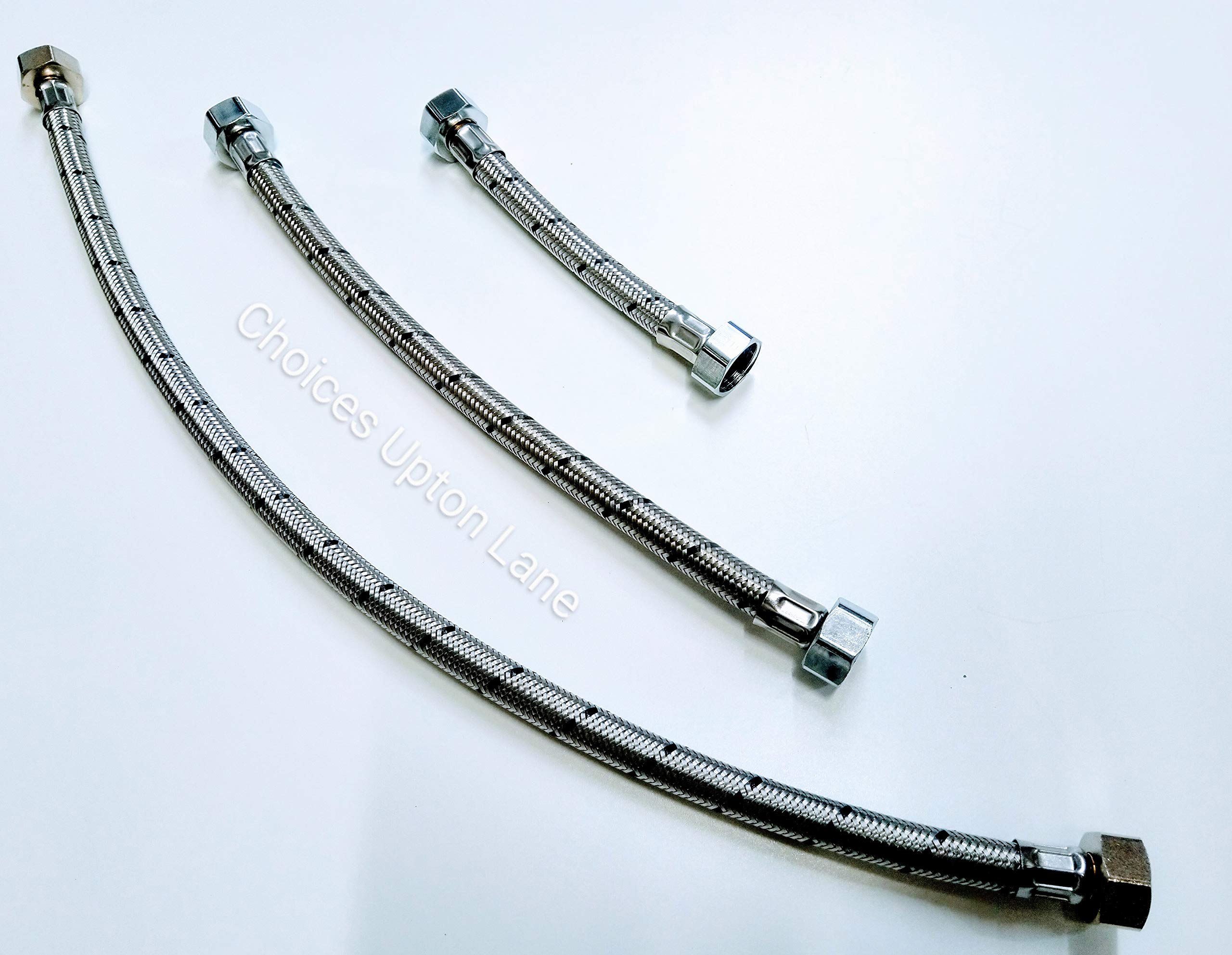 AK 1/2" FEMALE x 1/2" FEMALE FLEXIBLE TAP CONNECTOR LENGTH (150MM / 300MM / 500MM) (LENGTH=150MM)