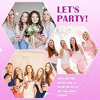 Vista 5 de Lounsweer 100 vasos de plástico de 2 onzas, vasos desechables, mini vasos de plástico para fiesta de despedida de soltera, degustación