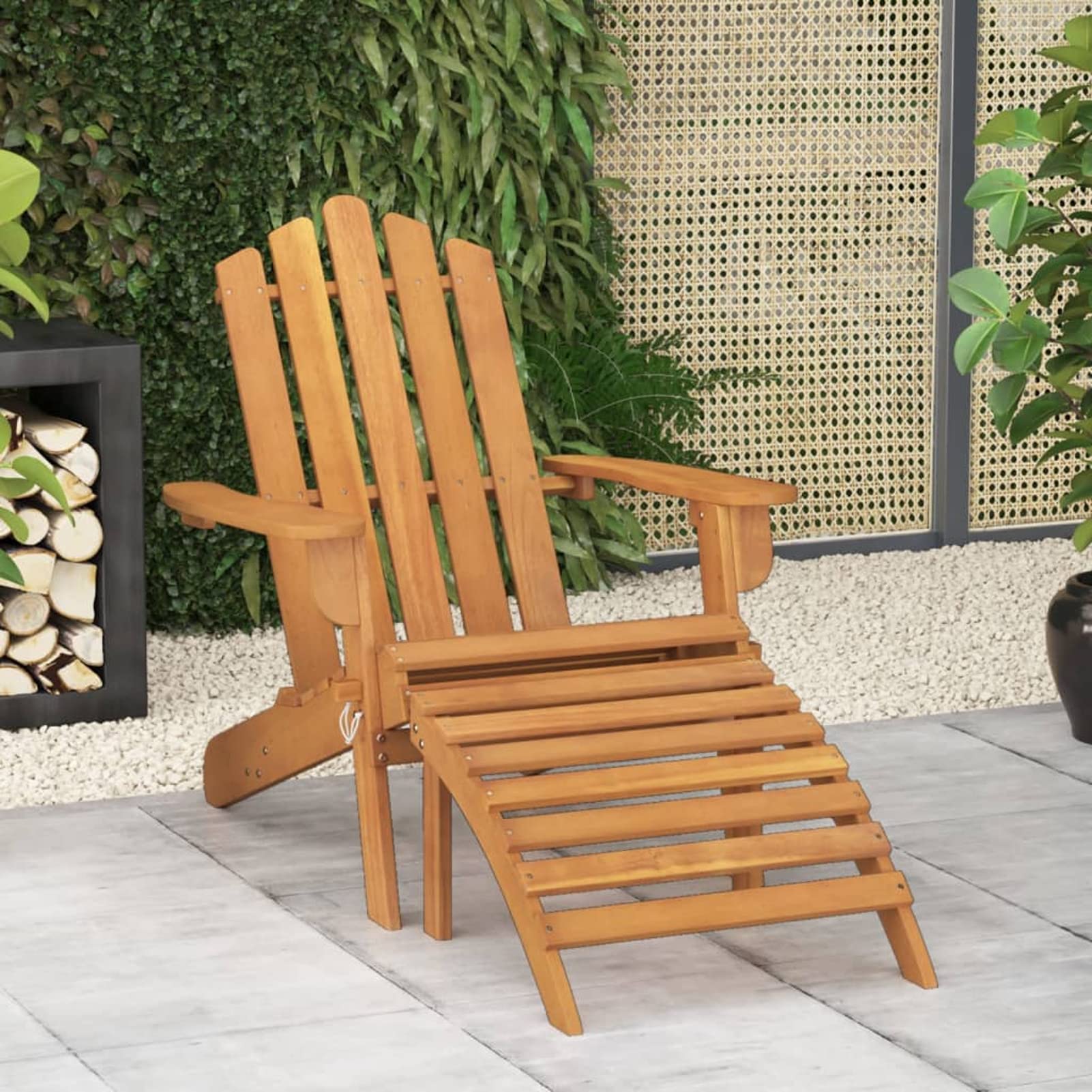Chaise de Terrasse avec Repose-Pied pour Vos Moments de Détente en Plein Air