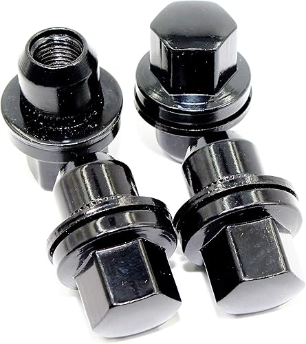 Veritek - Juego de 20 tuercas hexagonales de 0.551 x 0.059 in 0.866 in 78 1.85 pulgadas OEM fábrica Mag arandela estilo negro para Range Rover HSE