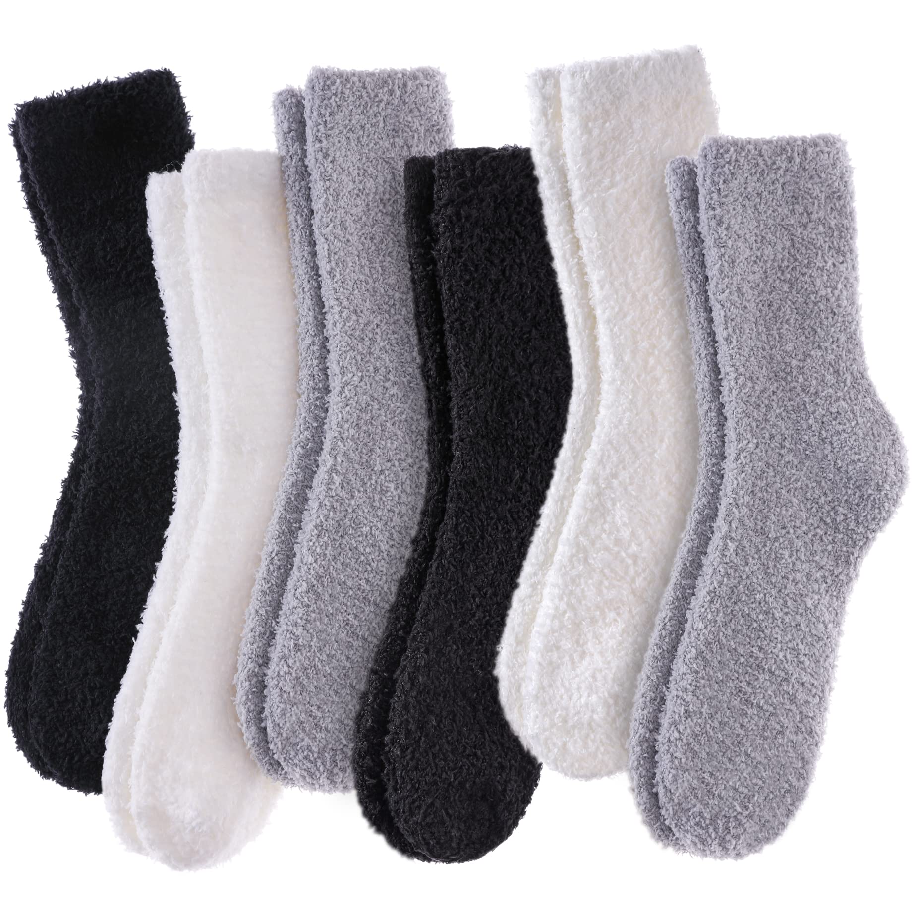 Women's Fuzzy Socks - Super Soft, Fluffy, Cozy Warm Socks For Women (Assorted Colors & Sizes)