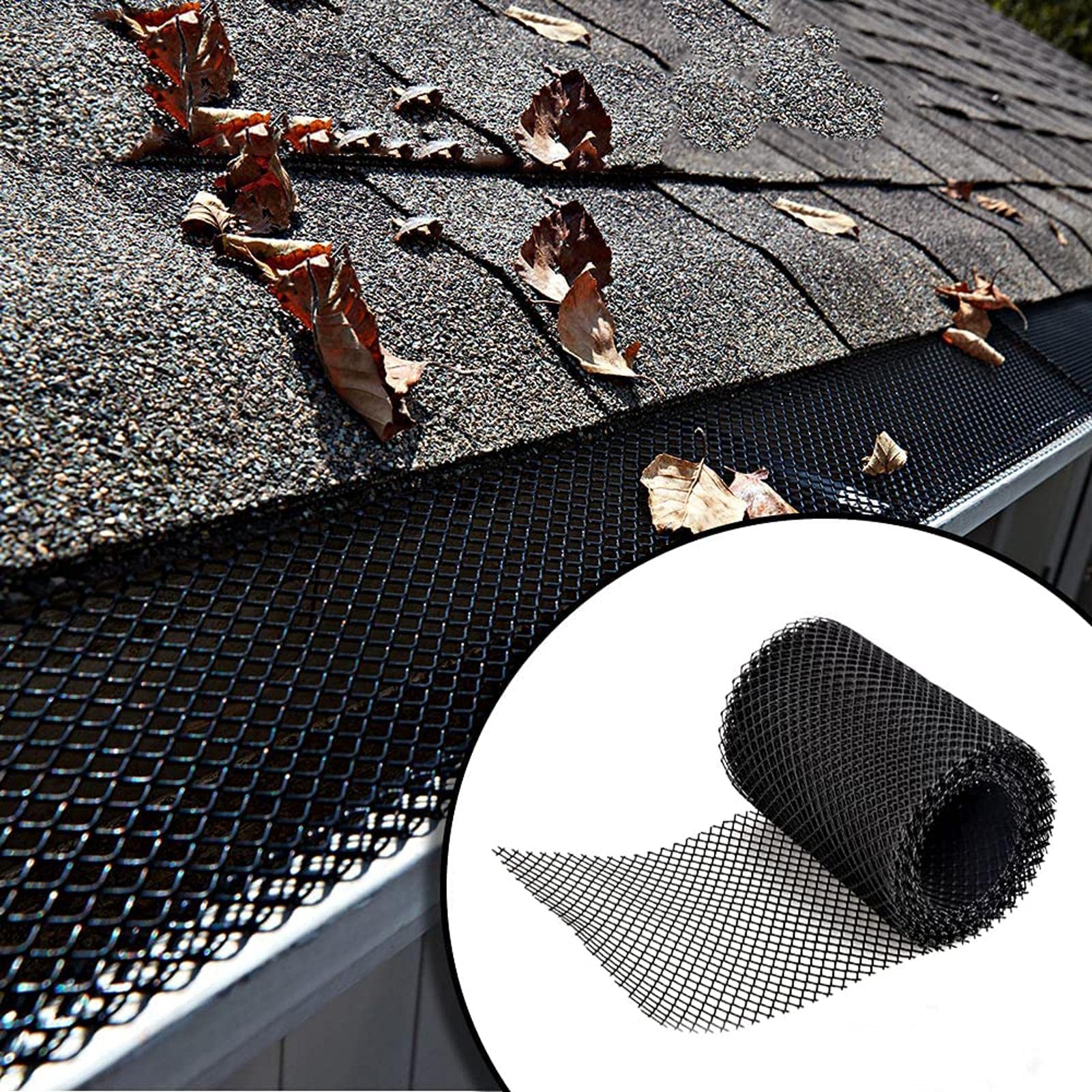 Buy hooks 15cm x 6m Gutter Guard Mesh Roll Keeps Gutters Clear of