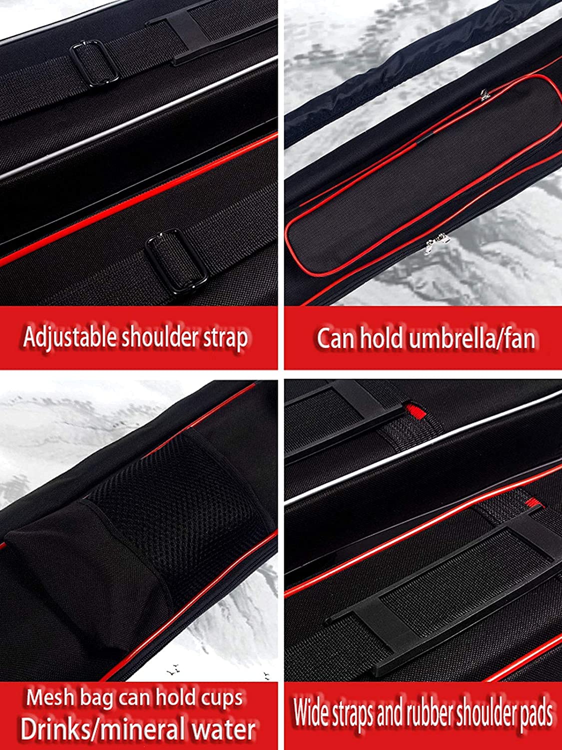 Imbottito Custodia Spada Borsa Multifunzione Tracolla Borse, Arti Marziali Cinesi Taichi Spada Storage Pack di Spada Borsa con Tasche Multiple