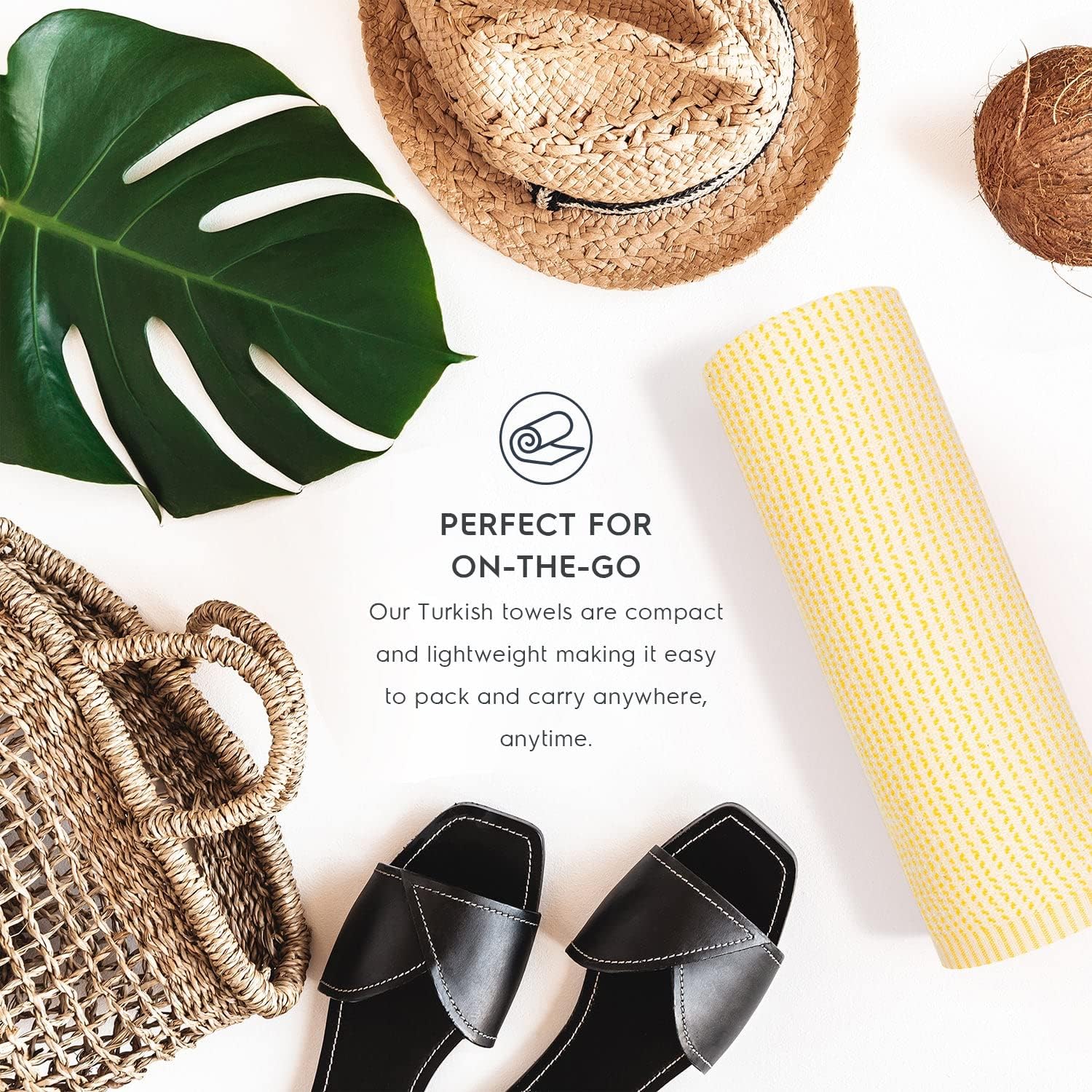 Tafts Home Diamond Turkish Beach Towel (37 x 69) - Prewashed Turkish Towels, 100% Long Staple Cotton - Super Absorbent, Quick Dry Towels and Ultra Soft - No Shrinkage - Super Stylish - (Yellow)